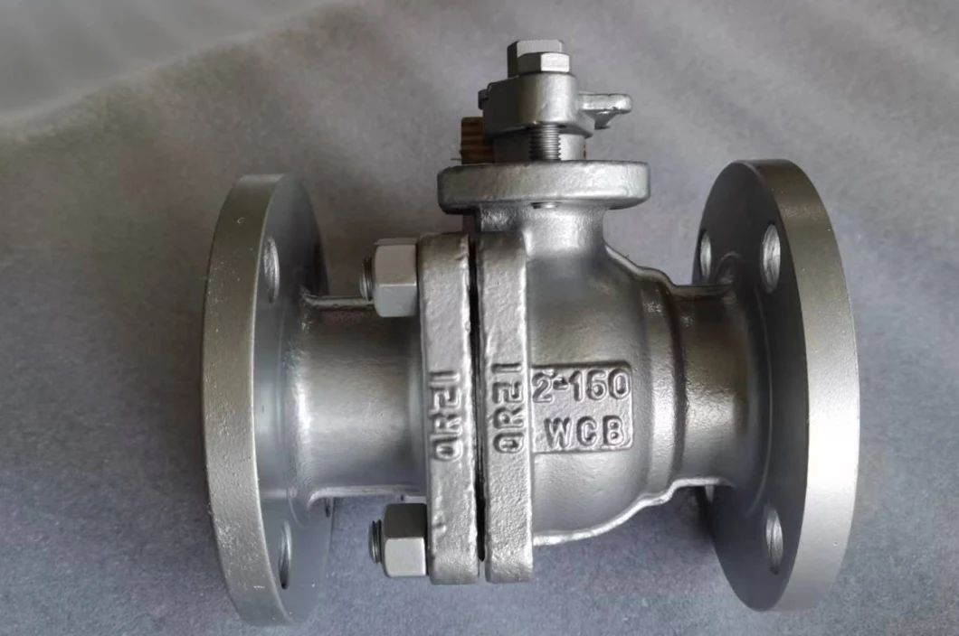 Fire Protection Wcb CF8 CF8m Cast Steel 2 PC Floating Ball Valve