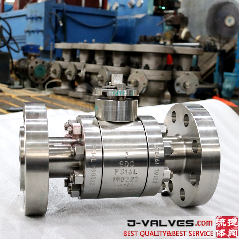 API 6D High Pressure 900lb Flange Type Forged Stainless Steel Full Port Floating Ball Valve